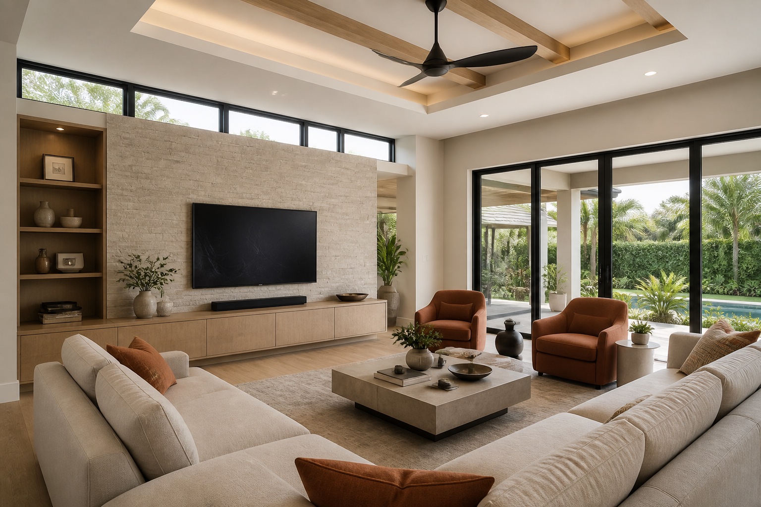 Luxury contemporary living room design